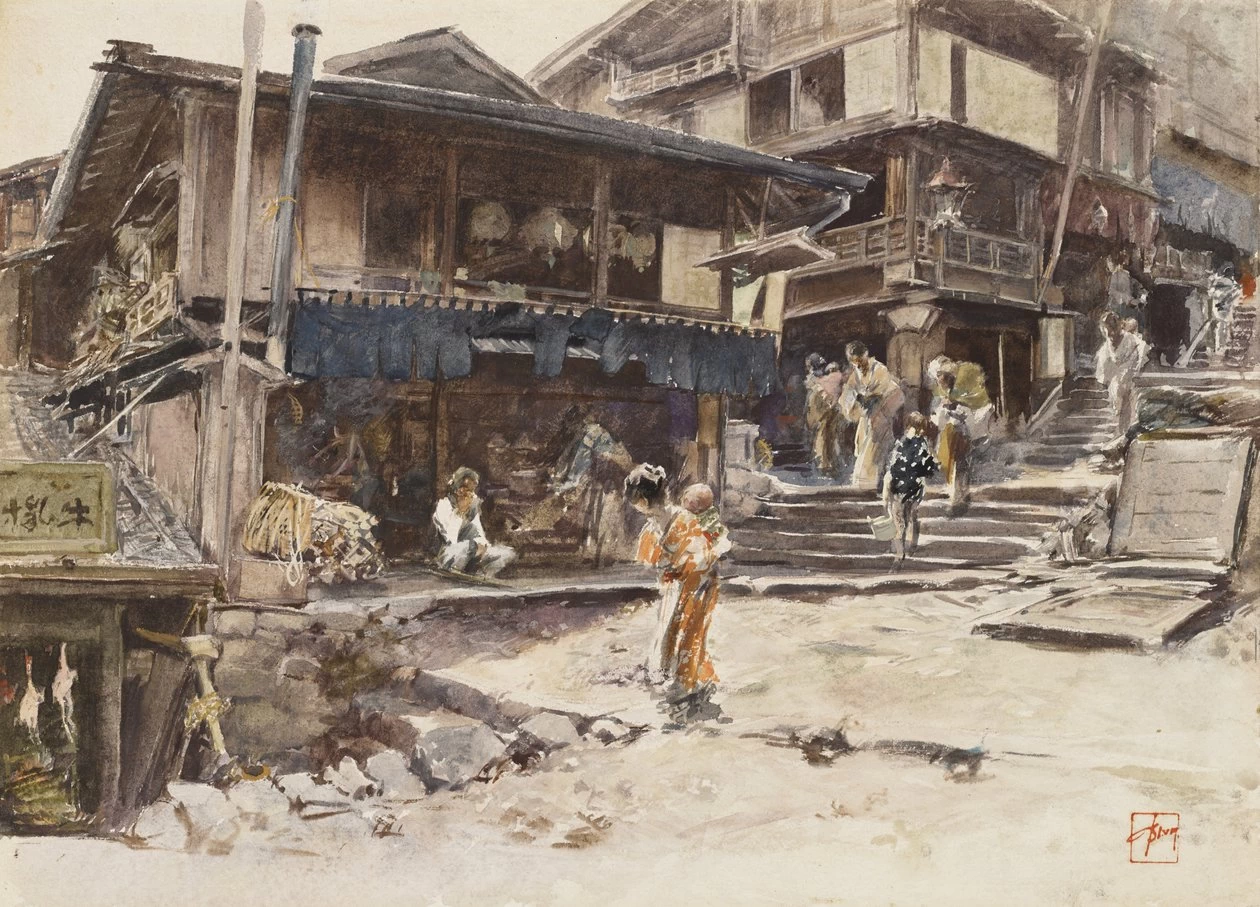 Una Strada a Ikao, Giappone, 1890 - Sterling and Francine Clark Art Institute, Williamstown